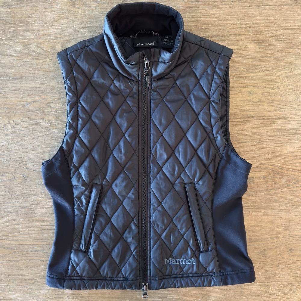 Marmot Women's Kitzbuhel Diamond Quilted Insulated Puffer Vest-Black-Size‎ XS